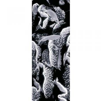Eurographics Deco Metal Black & White - Cuadro de metal, diseño Labyrinth III, 30 x 80 cm