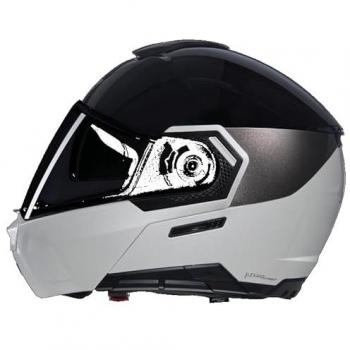 Casco Modular Nolan N90-3 Verniciatura Especial Negro Blanco Beige Talla S