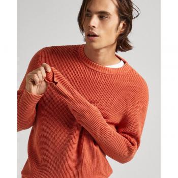 Jersey de hombre Pepe Jeans Maxwell en color naranja con cuello redondo
