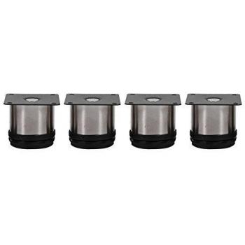 Pie para mueble, 4 unids patas de muebles ajustables patas de gabinete de muebles de acero inoxidable pies soporte titular redondo