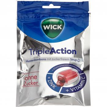 Wick TripleAction Sin Azúcar con Mentol y Grosella Negra 72g