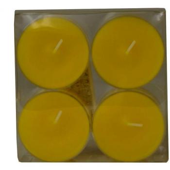 Wenzel-Kerzen 31-1530-4-17 - Juego de velas, 26 x 54 mm, color amarillo