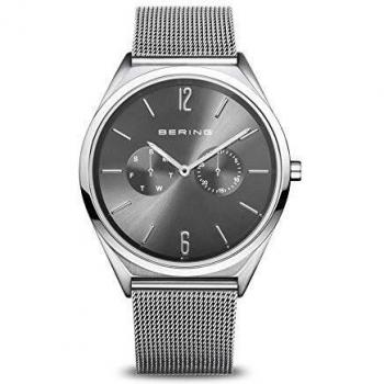 Bering Ultra Slim Grey Dial Stainless Steel Watch 17140-009