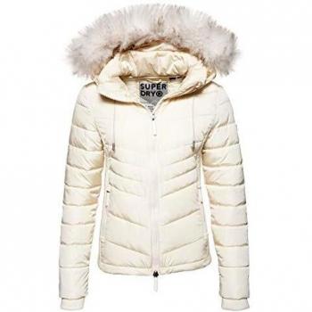 Superdry Mujer Chaqueta Luxe Fuji Ostra 34