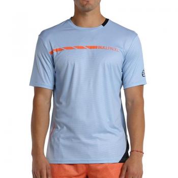 Camiseta Bullpadel Legal Azul Claro para Hombres con Manga Corta
