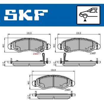 Pastillas de freno SKF VKBP 80500 A