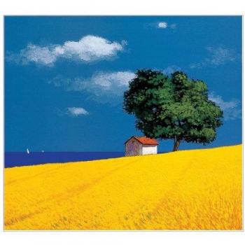 Artopweb 28x31 cm Panel Decorativo con Diseño Mondelli Casetta con Albero, Madera, Multicolor, 31x3x28 cm