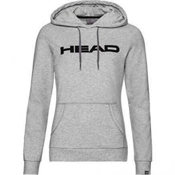 HEAD Club Rosie Hoodie W Sudadera, Gris mezcolanza/Negro, S Womens