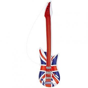 widmann-wdm23947 guitarra hinchable Adulto Unisex, Rojo/Azul/Blanco, One Size, wdm23947