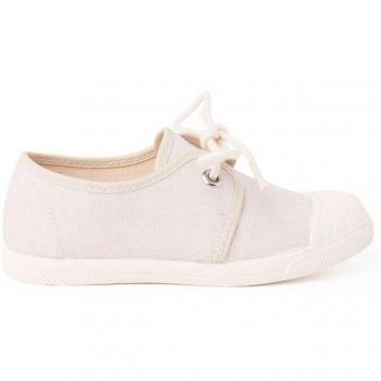 Zapatillas de lona para bebés con puntera de goma