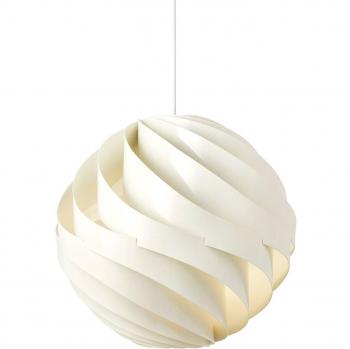 Lámpara Colgante Turbo Gubi, Alabastro Blanco Brillante, Ø 62 cm