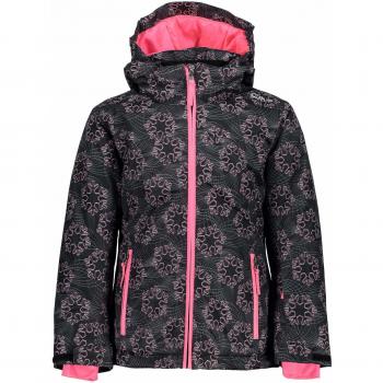 CMP Skijacke 39W2085 Chaqueta, Niñas, Antracite-Fuxia Fluo-Ghiaccio, 128