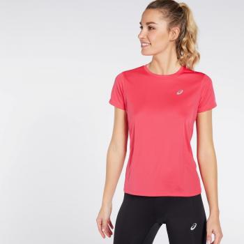 Camiseta ASICS Core de Manga Corta para Mujeres en Color Rosa
