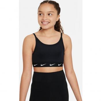 Nike Dri-Fit Big Kids Sports Bra - Girls - Black - Size: L