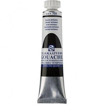 Royal Talens C080 – 47032 Talens Gouache – Opaque Watercolor – 20 ml Black Intenso by Royal Talens