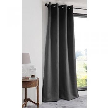 Cortina Opaca Unicolor 210g/m² Color Antracita 140 x 280 cm