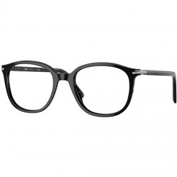 Persol PO3317V 95 Gafas de Vista Unisex Acetato Negro Transparente Tamaño 51