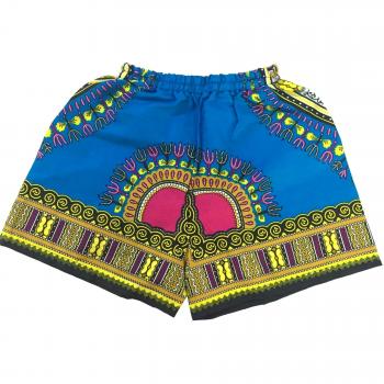 Lofbaz Dashiki impresión Pantalones cortos para niños Azul L