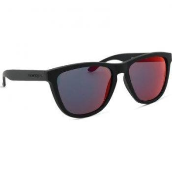 Gafas Hawkers One Raw negras con lentes espejados rojos