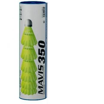 Yonex Mavis 350 Badminton Shuttlecocks - Red, Pack of 6