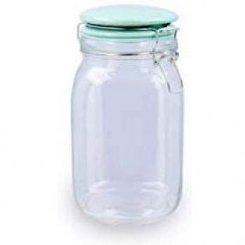 Quid Tarro Cocina Conserva 1,5Lt Hermetico Rdo Vidrio Mint