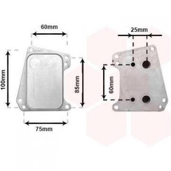 Enfriador de aceite VAN WEZEL 37013720