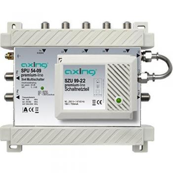 Multiswitch Axing SPU 54-09 Premium 5x4 con Función StandBy y Compatible con Quad-LNB