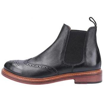 Cotswold Men's Black Leather Goodyear Welt Boots - Size UK 10