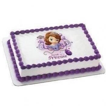Sofia The First Edible Image Cake Cupcake and Cookie Topper