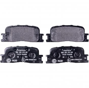 Juego de Pastillas de Freno HELLA 8DB 355 011-001 para Toyota Camry y Wish - Incluye cuatro pastillas, no preparadas para aviso de desgaste