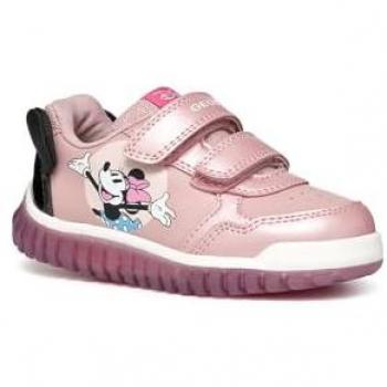 Geox Lightyloo B Sneakers for Girls - Old Pink/Black