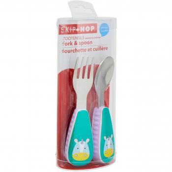 Skip Hop Zoo - Cubiertos, diseño unicorn, color turquesa