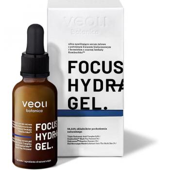 Veoli Botanica Focus Hydration Gel - Ultra-Moisturizing Gel Serum with Triple Hyaluronic Acid and Kombuchka™ Black Tea Ferment 30mL