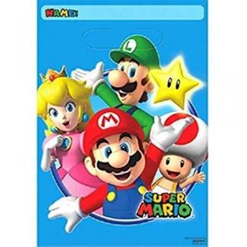 Super Mario 8 STK – Bolsa de Fiesta – Regalo Bolsas de plástico – Loot Bags