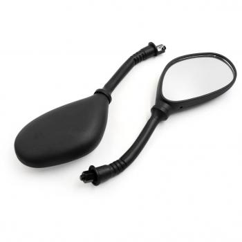 sourcingmap® Par Negro 8mm Diámetro de la rosca Accesorio de Motocicleta Espejo retrovisor para Moto Honda HR