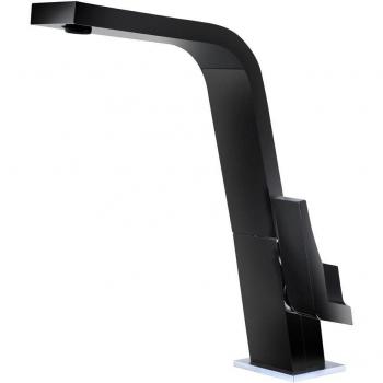 Grifo De Cocina Teka Monomando Ic 915 Color Negro Ref 33915020N Caño Alto