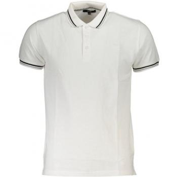 Cavalli Class White Cotton Polo Shirt - M, Male, Embroidered Logo, Size: M