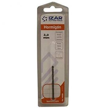 Izar 67926 Serie M886 Broca Punta Metal Duro Pared Profesional, 3 x L60 mm