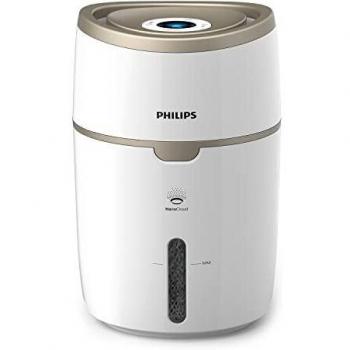 Humidificador de aire Philips Hu 4816/10 - 300 ml/h, tecnología de humidificación por ultrasonido, diseño compacto y elegante, bajo nivel de ruido, capacidad para habitaciones pequeñas a medianas, filtro antibacterial, apagado