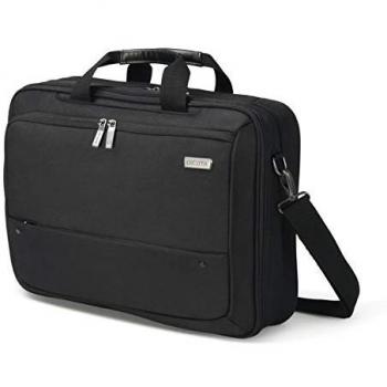Dicota Eco Top Traveller - Funda Ecológica para Ordenador Portátil con Doble Compartimento y Selección Dual