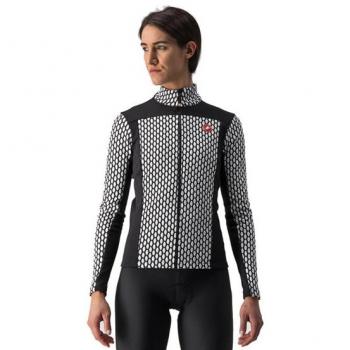 Castelli Maillot Manga Larga Sfida 2 Fz Mujer Negro Blanco Talla L