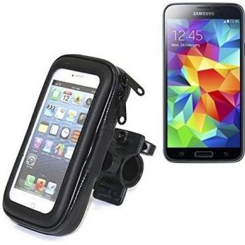 Montaje de la bici para Samsung Galaxy S5 Plus, montaje del manillar para smartphones / teléfonos móviles, de aplicación universal. Conveniente para la bicicleta, motocicleta, quad, moto, etc. repelente al agua, a prueba de salpicaduras a prueba de llu