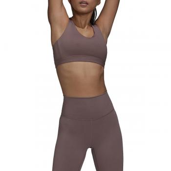 Top deportivo adidas CoreFlow Luxe de mujer color morado