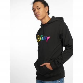 Disney Rainbow Logo Embroidered Hoodie Black