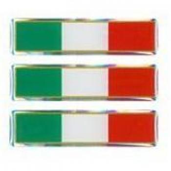 Quattroerre 3D Stickers 483 - Pegatinas con la Bandera Italiana