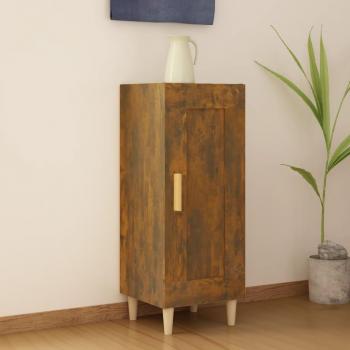 Aparador de madera contrachapada color roble ahumado 34,5x34x90 cm - Mueble de Almacenaje de Salón, Buffet para salón Moderno, Armario Auxiliar, Armario de Al