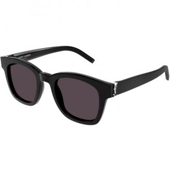 Saint Laurent Bold Cat-Eye Sunglasses with YSL Logo, Black female, Size: 54 MM