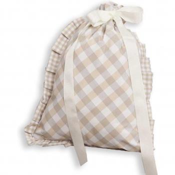 Bolsa Merienda Cuadros Beige Babyline - Bolsa para merienda Babyline Cuadros Beige. Bolsa Merienda Cuadros Azul Babyline - Bolsa para merienda Babyline Cuadros Azul