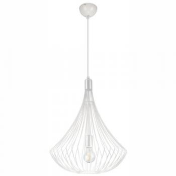 Lámpara de Suspensión Balerina Epikasa, Acero Blanco, 38x38x90 cm