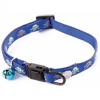 Collar de nylon para gato con calaveras Martin Sellier